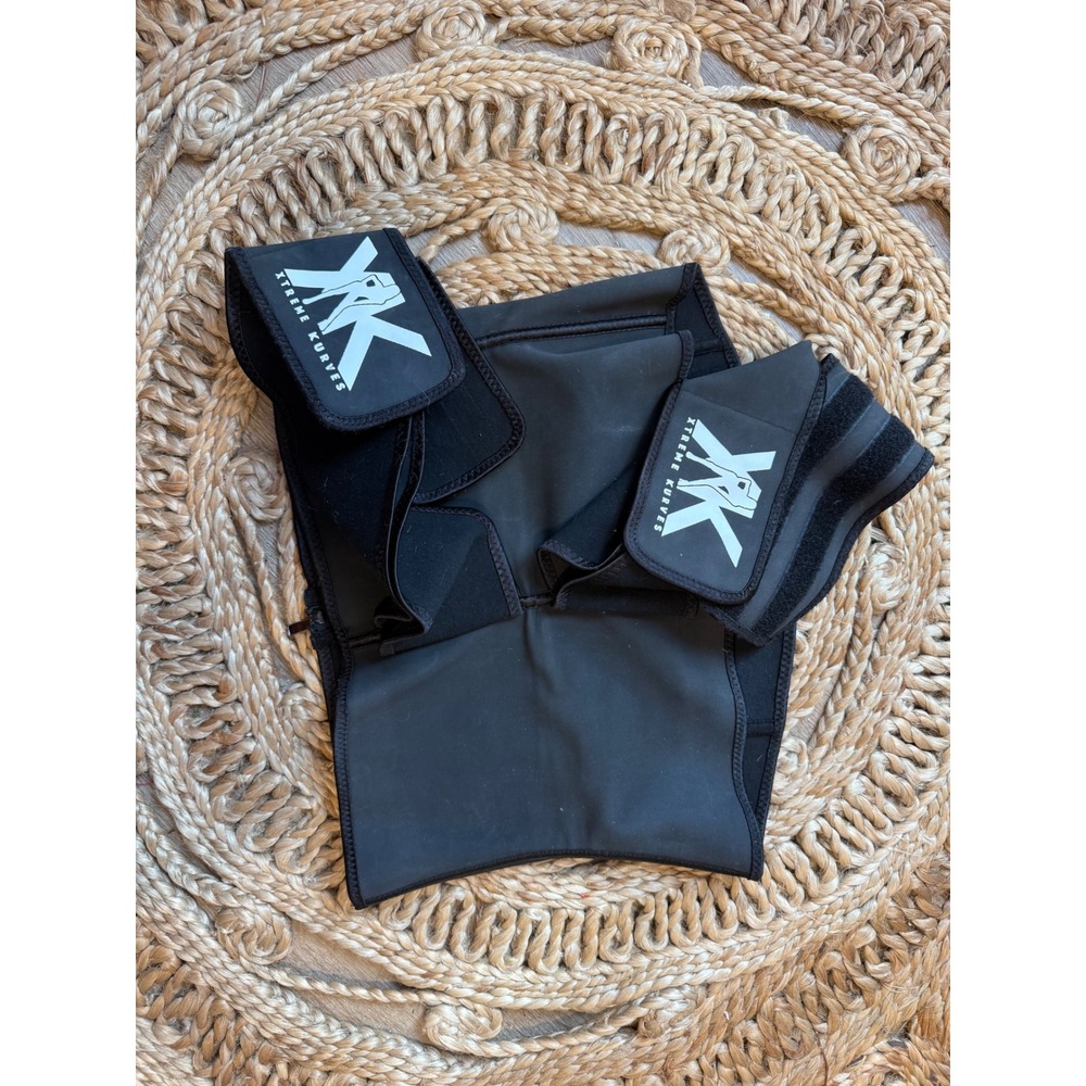 Xtreme Kurves Black Double Up Waist‎ Trainer Zipper Closure Size XXL